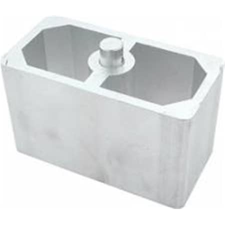 Allstar Performance 3 x 2.5 x 5 in. Cast Aluminum Lowering Block - 0.56 in. Pin Diameter ALL56134